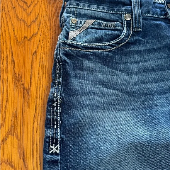 Ariat Men's M5 Classic Blue Straight Jeans - Picture 5 of 14